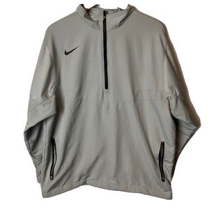 Nike Golf Quarter Zip Lightweight Jacket Gray Windbreaker Size XL Men’s Spring